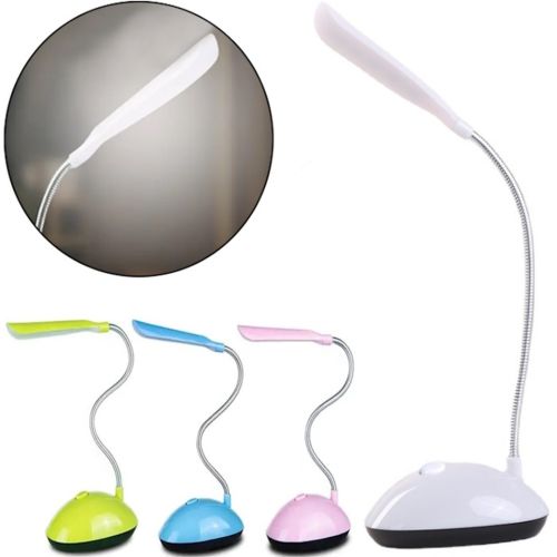 Настольная светодиодная гибкая лампа LED Desk Light X-7188 на батарейках, Беспроводной настольный мини светильник с механическим выключателем BL-7188