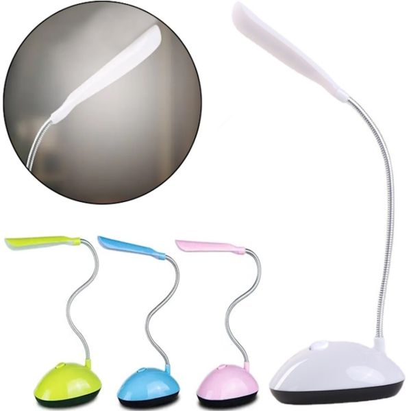 Настільна світлодіодна гнучка лампа LED Desk Light X - 7188 на батарейках, бездротовий настільний міні світильник з механічним вимикачем BL-7188