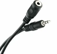 Універсальний кабель аудіо-подовжувач Pro Legend PL1056 AUX 3.5мм 300 см мама-тато для навушників, стерео кабель mini Jack 3м для телефона Чорний