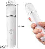 Бездротова машинка для стрижки домашніх тварин 4 в 1 Pet Hair Cutter AND391 акумуляторна для грумінгу собак і кішок з 4 знімними головками