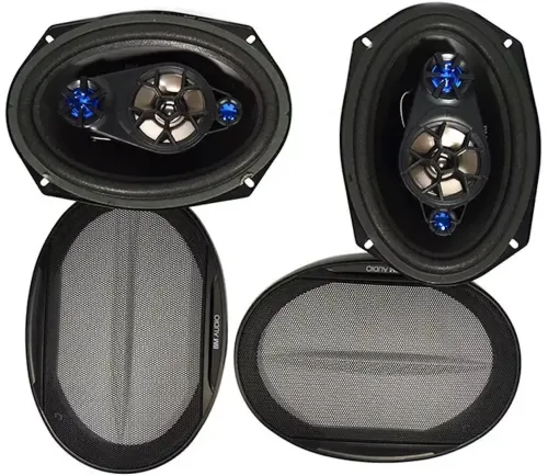 Автомобільні колонки акустика Boschmann Bm Audio WJ1-S99V4 500W в авто 2 шт, овальні 4-х смугові динаміки Бошман в машину, Автоакустика чорні