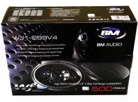 Автомобільні колонки акустика Boschmann Bm Audio WJ1-S99V4 500W в авто 2 шт, овальні 4-х смугові динаміки Бошман в машину, Автоакустика чорні