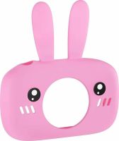 Детский аккумуляторный фотоаппарат DVR Baby Camera XL-500R зайчик, Детская цифровая камера 7688 600mAh, Цифровой фотоаппарат для детей Розовый