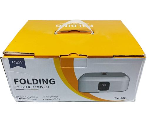 Підвісна сушарка осушувач для одягу Folding Clothes Dryer GYJ-002 з таймером, вертикальна складна електросушарка для сушіння білизни від мережі Біла