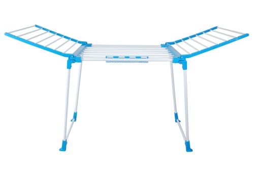 Підлогова розкладна сушарка для білизни Clothes Dryer HP227 Blue 172х60х87 см посилена складна сушка для речей, вішалка для одягу до 15 кг Синя