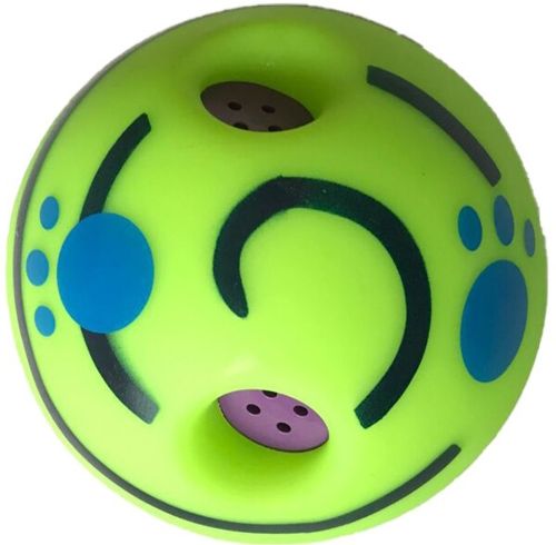 Хихикающий мяч для собак Wobble Wag Giggle Ball D-14, Интерактивная игрушка для игры с собакой игрушка-мяч звуковой из термопластичной резины