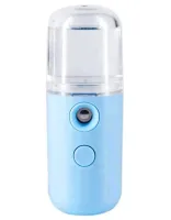 Ультразвуковий акумуляторний зволожувач повітря для шкіри обличчя Nano Mist Soraver з підсвічуванням, Нано-розпилювач з резервуаром для води 30 мл