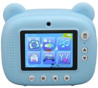 Дитячий фотоапарат з миттєвим друком DIY Instant Digital Camera M3 3 в 1 цифрова камера полароїд для фото і відео на акумуляторі Блакитний