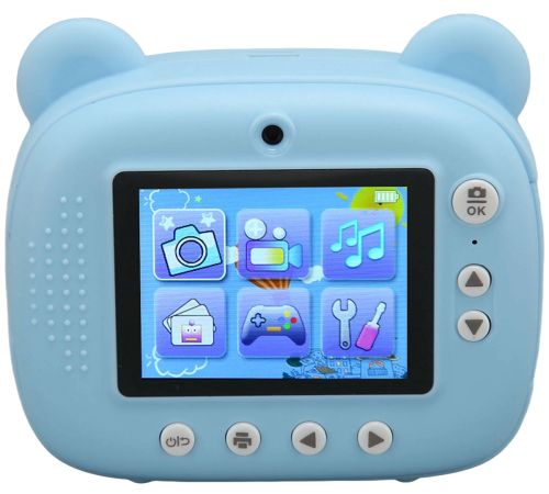 Дитячий фотоапарат з миттєвим друком DIY Instant Digital Camera M3 3 в 1 цифрова камера полароїд для фото і відео на акумуляторі Блакитний