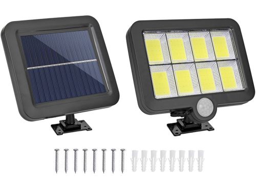 Підвісний вуличний ліхтар Solar light BK-128-6 COB на сонячній батареї з датчиком руху і пультом ДУ, водонепроникний настінний світильник