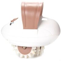 Антицеллюлитный массажер для тела Shuqin Body Slimmer SQ-100 Белый, лимфодренажный ручной роликовый вибромассажер против целлюлита для ягодиц ног рук