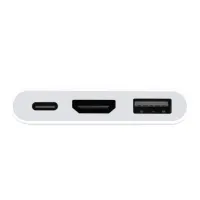 Кабель, адаптер, конвертер Buro Type-C на HDMI, USB 3.0, Type C, 3 в 1 концентратор для пристроїв з Type з портом, Перехідник hub розгалужувач білий