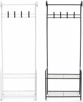 Підлогова вішалка для одягу Corridor Rack 170х35 см пересувна вертикальна стійка для зберігання речей з полицями для взуття, стійка-вішалка в коридор