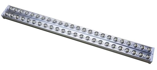 Светодиодная потолочная лампа с линзами Tube Light T10 120 см 6500K Электрический модульный светильник фонарь на стену SMD 36W от сети 220V Белая