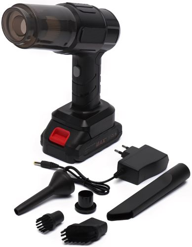Автомобільний бездротовий пилосос Maxtop MP-251 Dust Collector RD-1821 120W 21V 2A акумуляторний ручний 2 в 1 з насадками ST-6631C