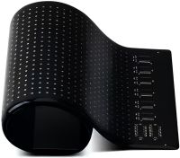 Гнучкий екран LED Matrix Panel JTPD-03-011 12х59.5 см світлодіодна рекламна RGB стрічка в авто, рядок, що біжить, з пультом і від телефону Bluetooth WiFi