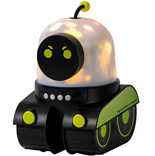 Аккумуляторный проектор звездного неба Droid WH-E03 светодиодный RGB LED ночник, робот дроид со сменными слайдами и Bluetooth колонкой 1200mAh