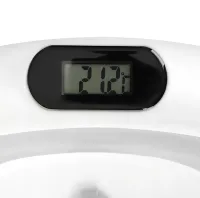 Складная детская ванна для купания Smart Babyhood BH-334G раскладная ванночка для младенцев с LED термометром, подушкой и ручкой для душа Серая