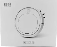 Автоматичний розумний робот пилосос Robot Vacuum Cleaner ES28 бездротовий безшумний робот-пилосос для сухого та вологого прибирання на акумуляторі White