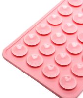 Тримач ліппер для телефона на присосках Sticker Side Silicone 8х5.5 см двосторонній силіконовий чохол, 24 присоски для смартфона Octobuddy