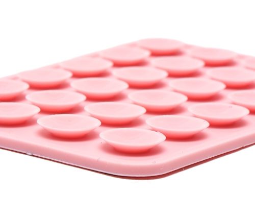 Тримач ліппер для телефона на присосках Sticker Side Silicone 8х5.5 см двосторонній силіконовий чохол, 24 присоски для смартфона Octobuddy