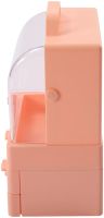 Настільний органайзер для зберігання косметики Cosmetic Storage Box GW-880 косметична поличка 4 секції з висувними ящиками і ручкою рожева