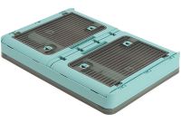 Складной прозрачный органайзер Joybos Foldable Storage Box 43х31х24 см раскладной пластиковый ящик на колесиках для хранения вещей, одежды и постельного