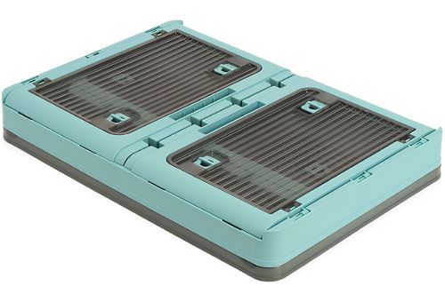 Складной прозрачный органайзер Joybos Foldable Storage Box 43х31х24 см раскладной пластиковый ящик на колесиках для хранения вещей, одежды и постельного