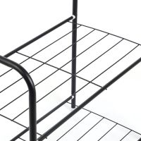 Підлогова вішалка для одягу Corridor Rack 170х35 см пересувна вертикальна стійка для зберігання речей з полицями для взуття, стійка-вішалка в коридор