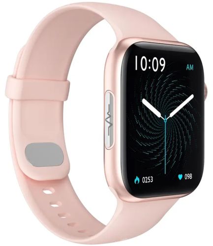 Розумні наручні смарт годинник Smart Watch F21 Pink голосовий виклик, функції фітнесу та здоров'я Bluetooth з бездротовою зарядкою IOS Android рожеві