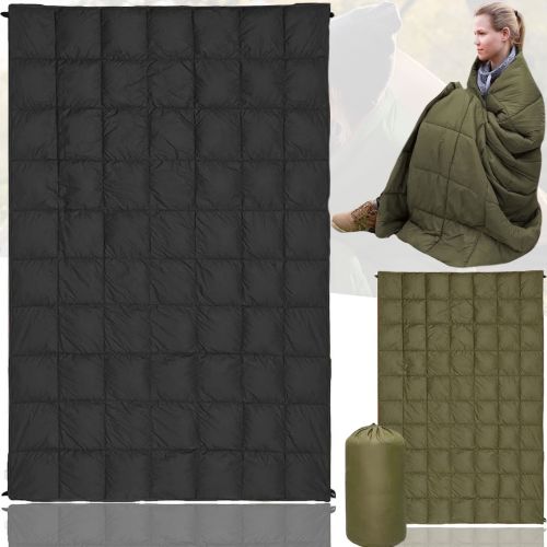 Водонепроникна похідна ковдра Puffy Down Blanket 4Monster C-BKR-234 для пішого туризму з чохлом, Кемпінгова пухова ковдра AND-8 для кемпінгу