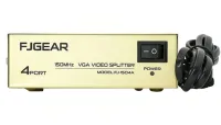 Сплиттер VGA KV-FJ1504A Splitter, Коммутатор 150MHz 4 Port Четыре порта с адаптером разветвитель VGA