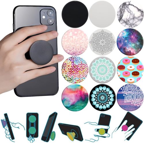 Підставка-тримач для телефону Pop Socket 12 кольорів універсальний розсувний тримач підставка, кріплення попсокет на чохол смартфона IOS Android