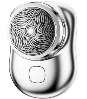 Акумуляторна Дорожня електробритва депілятор Mini Shaver P10 XL-510 3W для сухого і вологого гоління, Бездротова роторна USB міні бритва тример