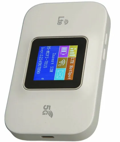 Портативний роутер модем з екраном Wireless Mobile Wi-Fi Pro MF68E 4G/5G акумуляторний вай фай маршрутизатор зі слотом сім карти і знімною батареєю
