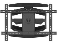 Настінний поворотний кронштейн V-Star S65 55"-85" дюймів для телевізора до 68.2 кг, Підвісний тримач кріплення для ТВ плазми 55-85 дюймів Чорний