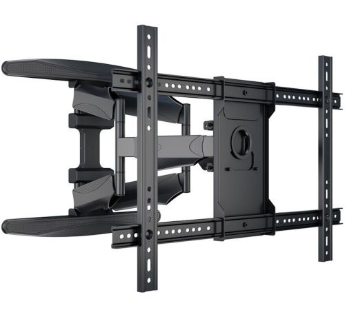 Настінний поворотний кронштейн V-Star S65 55"-85" дюймів для телевізора до 68.2 кг, Підвісний тримач кріплення для ТВ плазми 55-85 дюймів Чорний