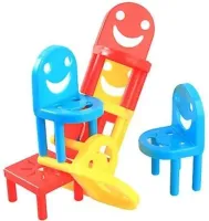 Настільна розвиваюча гра Chair Stacking Стільці балансири 36 стільців, гра вежа дженга балансуючі стільці для розвитку дрібної моторики від 6 років