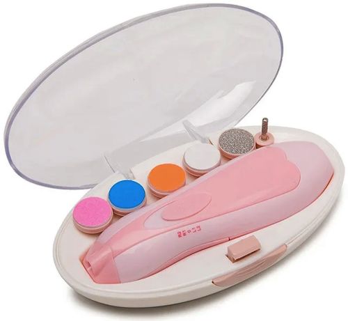 Детская точилка для стрижки и полировки ногтей Baby Nail Trimmer XL-667 электрический фрезер электропилка для маникюра новорожденных с насадками