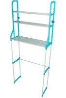 Стійка над пральною машиною Supretto Washing Rack 91х27 см підлоговий стелаж, Полиця, етажерка для ванної кімнати, органайзер для зберігання