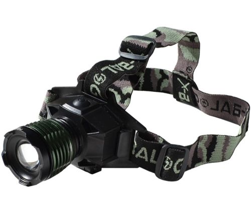 Ультрафиолетовый налобный фонарь Bailong BL-6908-2 с УФ аккумуляторный светодиодный LED фонарик с креплением на голову 3 режима свечения, Zoom, 500LM