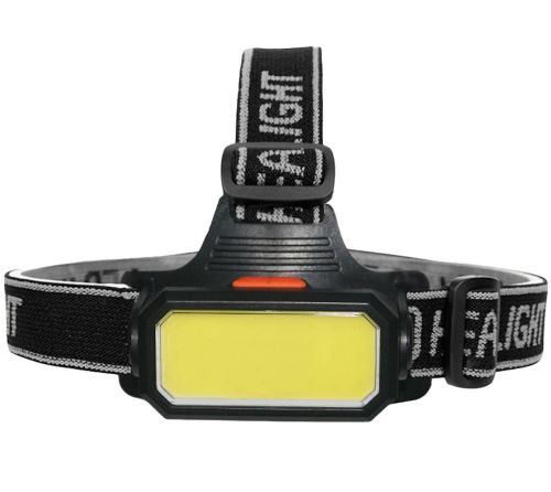 Налобный аккумуляторный фонарик Bailong BL-5120 70 COB LED с белым и красным светом, Светодиодный фонарь с креплением на голову 6 режимов Черный