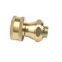 Універсальна насадка-розпилювач води Schmidt Brass Nozzle, Латунна насадка регульований розпилювач на садовий шланг для поливу та аерації
