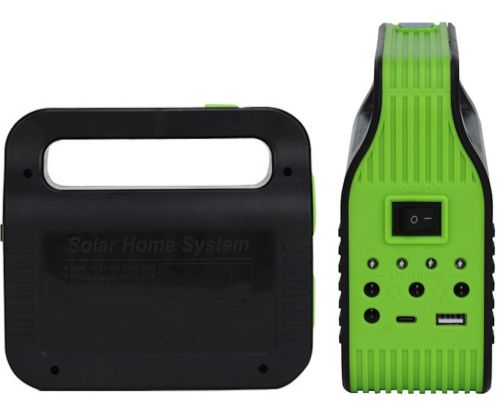 Автономна Сонячна зарядна станція LED ліхтар COBA CB-999B з 2 лампочками Power Bank, Прожектор і 2 лампочки з функцією повербанка Зелений