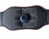 Електричний пояс-стимулятор для черевного преса Abdominal Toning Belt NY-82, масажер міостимулятор W24 для м'язів живота з 6 режимами від USB Чорний