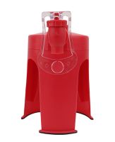 Міні кулер для пластикової пляшки Fizz Saver, Дозатор для розливу газованої води з краном, Диспенсер для газованих напоїв з клапаном Червоний
