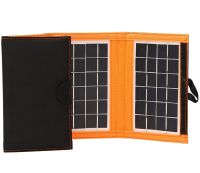 Складная солнечная панель Xinpuguang Olsace 10W 6V на 5 секций для зарядки телефона с USB, Водонепроницаемая гибкая батарея для кемпинга