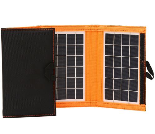 Складная солнечная панель Xinpuguang Olsace 10W 6V на 5 секций для зарядки телефона с USB, Водонепроницаемая гибкая батарея для кемпинга