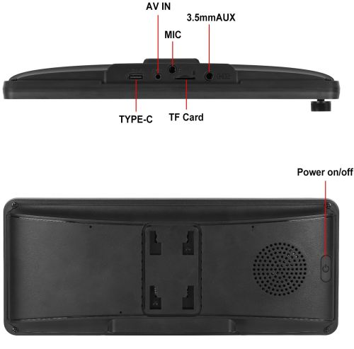 Автомобильный сенсорный монитор экран Carplay 601W 6.9" дюймов дисплей, Беспроводная автомобильная Bluetooth стереосистема FM IOS Android на присоске