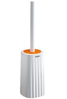 Туалетний йоржик Toilet brush AND-7-10 з силіконовою плоскою щіткою для чищення унітазу з кріпленням на стіну, навісний йоржик 40x10, 5x9, 7 см білий